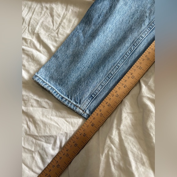 Denim Forum Aritzia the bf high rise jeans size 29/28 light wash - Picture 6 of 12